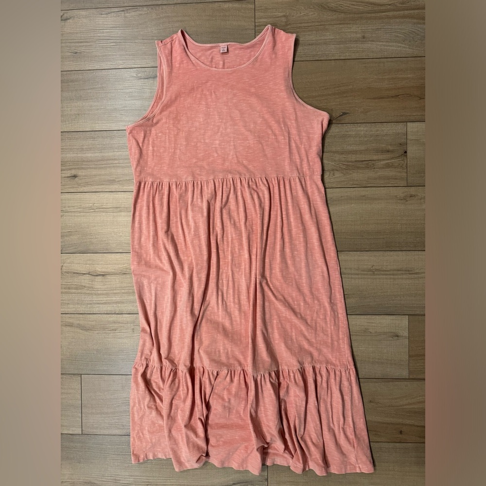 Old Navy Coral Pink Sleeveless Maxi Dress